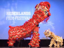 Kung Fu lions for film festival