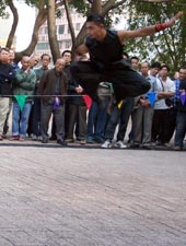 Kung Fu demo in Hong Kong