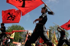 Xia Quan Kung Fu group flags