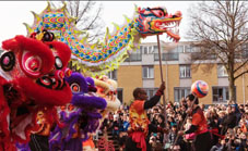 Kung Fu Tai Chi Leeuwendans Draakdans: Viering Chinees Nieuwjaar Rotterdam 2017