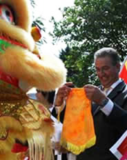 lion dance for Warner Bros. film